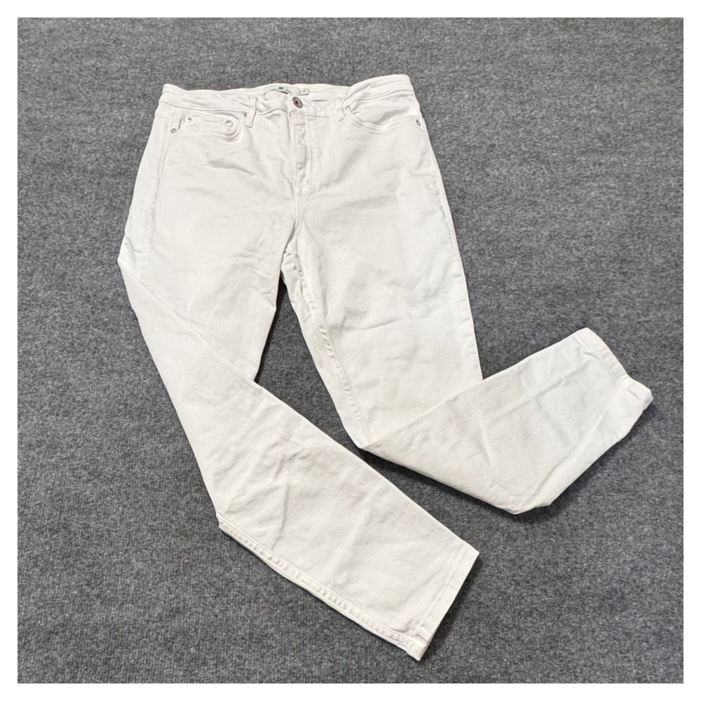 Vineyard Vines Womens White Cap High Rise Skinny Jeans Size 33